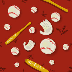 Baseball Seamless Pattern
