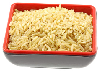 bol riz complet fond blanc