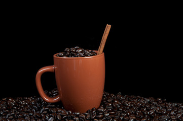 coffee Mug with Beans