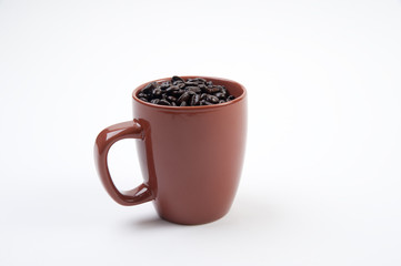 Coffee Mug with Beans