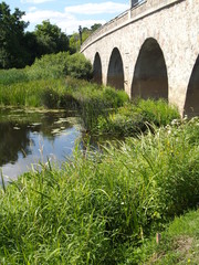 Fototapeta premium Stone bridge (Kandava, Latvia)