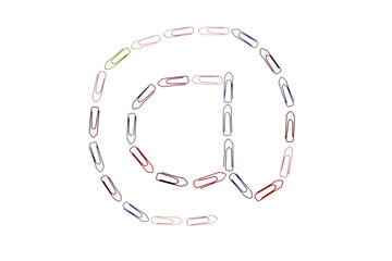 büroklammer, büroklammern, bunt, email