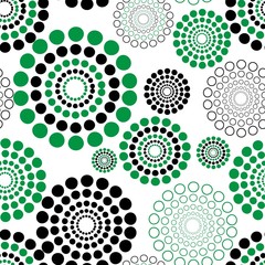 Seamless vector texture with circles