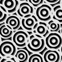 Seamless texture with uncolored circles