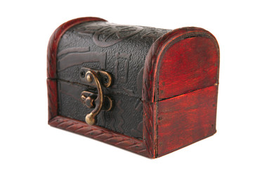 single wooden chest