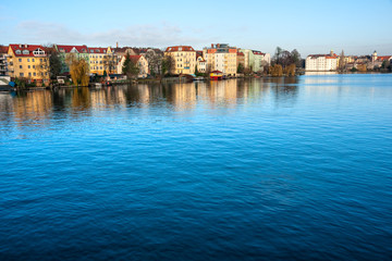 Fototapeta na wymiar Kopenick, view from the Spree river, Berlin, Germany.