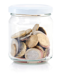 Bocal de pièces d'euro