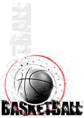 basketball circle poster background - 19332277