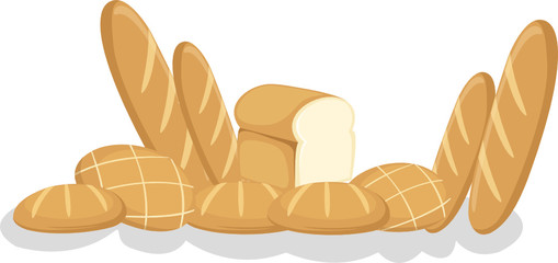 group of bread