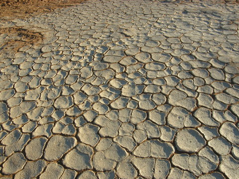 argile craquel&eacute;e