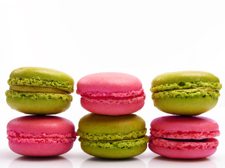 macarons framboise pistache