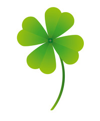 vierbl&auml;ttriges Kleeblatt als Gl&uuml;cksbringer