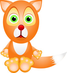 Little cartoon  fox