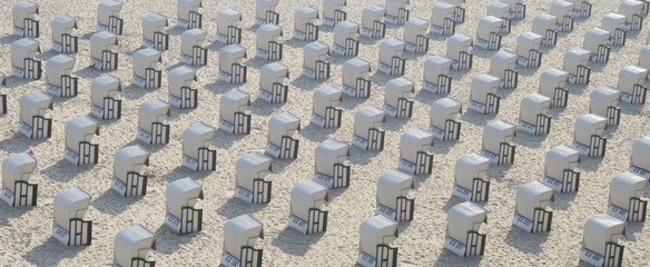Fototapeta premium Strandkoerbe1