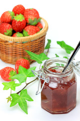 strawberry jam and strawberry