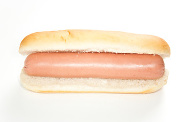 asty hot dog isolated over white
