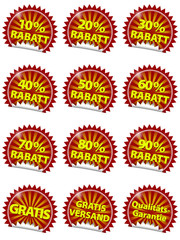 aufkleber button rabbate gratis versand kostenfrei