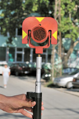 Theodolite prism