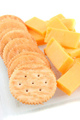 golden cracker and cheese