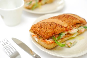 Healthy vegetarian sandwich