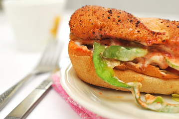 Healthy vegetarian sandwich