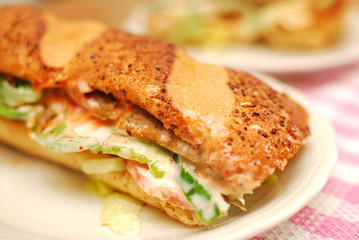 Healthy vegetarian sandwich