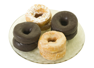 Assorted Donuts on Plate