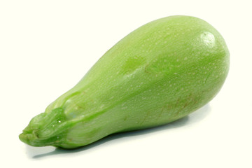 Zucchini ，A single, , white background, close-up