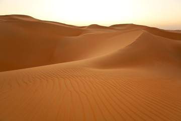 Fototapeta na wymiar desert after sunset
