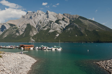 Lake Minnewanka at Banff, Alberta, Canada