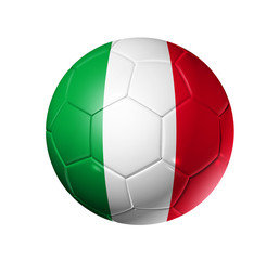 Fototapeta premium Soccer football ball with Italy flag