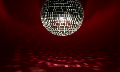 Disco ball with lights