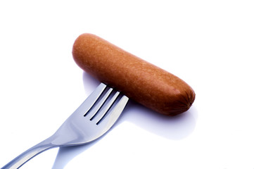 Fork and sausage
