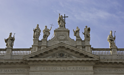 Fototapeta na wymiar Facade of Saint John in Lateran