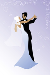 wedding dance couple card