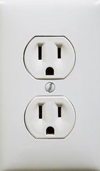 white electric outlet