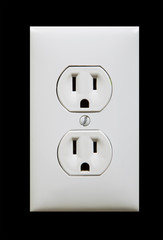 white electric outlet