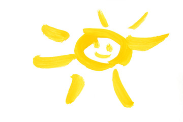Artistic drawing sun