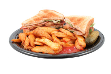 pub blt and fries meal