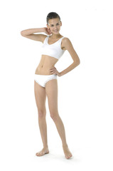 Beautiful underwear model posing