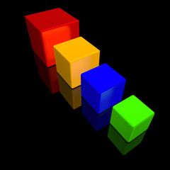 Obraz premium würfel