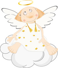 angel on a cloud