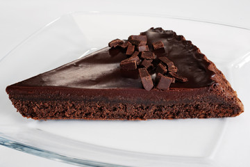 slice of chocolate cake
