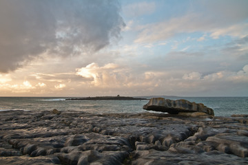Fototapeta na wymiar Burren sky
