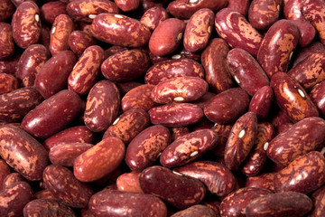 Red haricot beans - food background