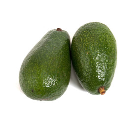 two avocados