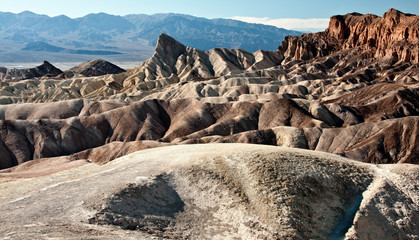 rock formations at death valley, ca, usa