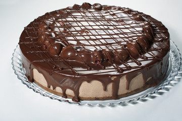 chocolate and cherry cake