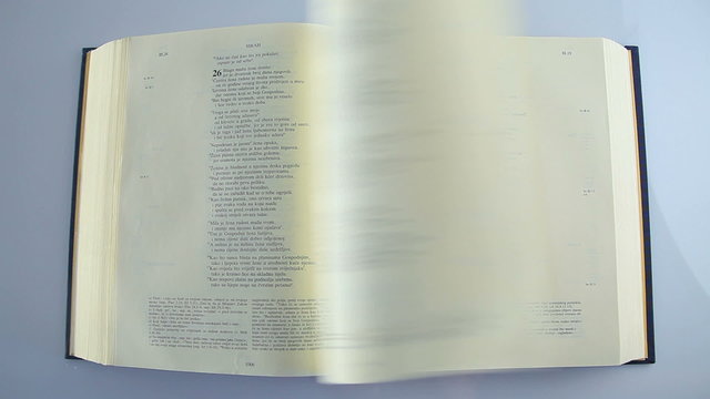 Book scrolling look from top 01