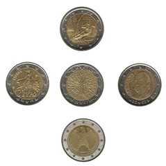 euro coins of various nations